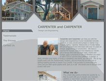 Tablet Screenshot of carpenterandcarpentersantacruz.com